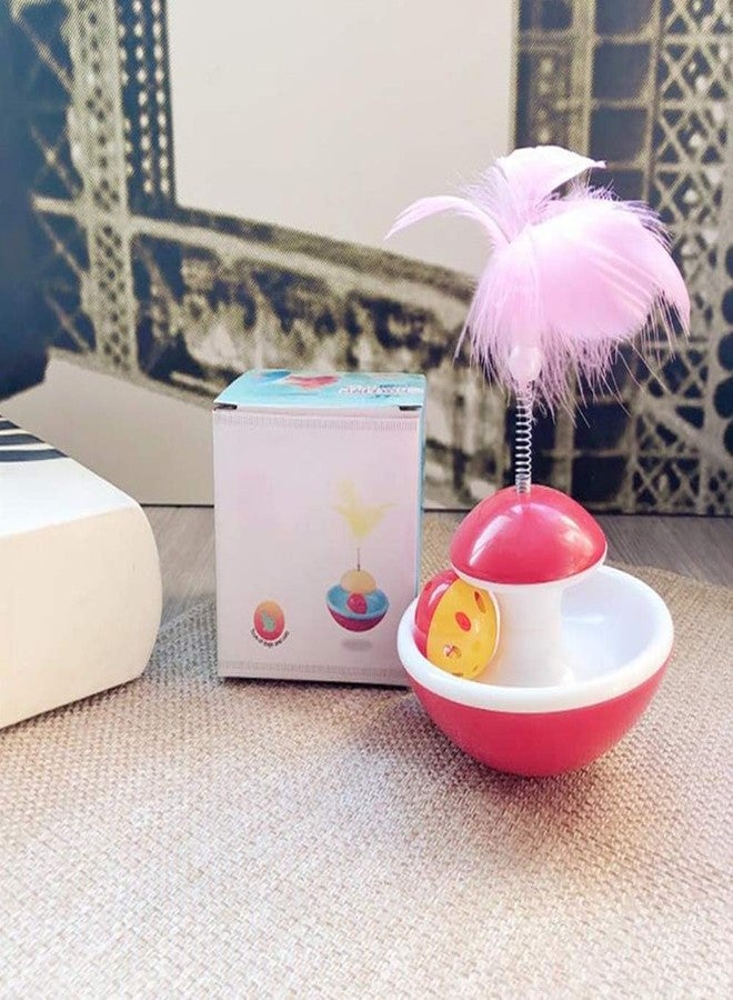 Western Era Rolling Interactive Tumbler Pet-Friendly Cat Toy with Feather, Teaser, Training Toy for Cat/Kitten (Random) - Image 5